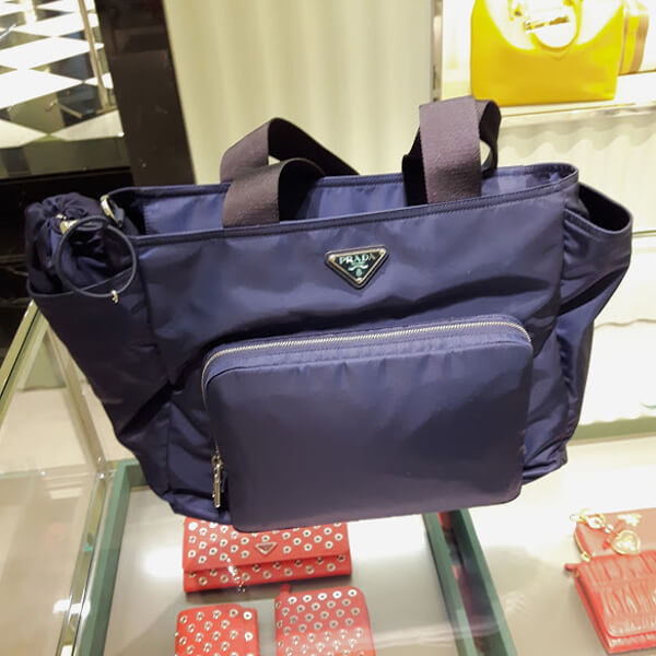 プラダプラダスーパーコピー【直営店買付☆レア】2WAYパパが持っても格好いBag：紺