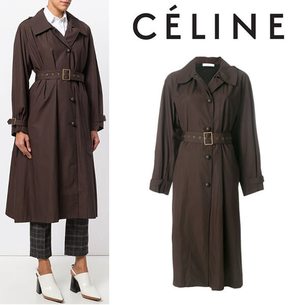 セリーヌ服コピー★single breasted trench coat