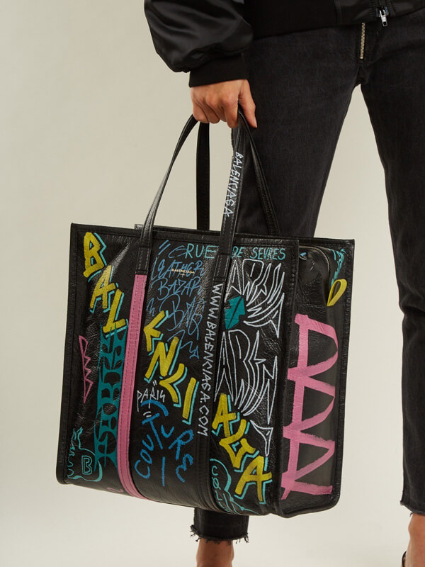 バレンシアガ トートバッグ コピー GRAFFITI BAZAR SHOPPER バッグ 8032225