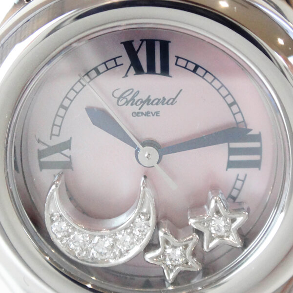 Chopard ショパールスーパーコピー 27/S8250/21/42 ムーン&スター QZ SS ピンクシェル文字盤 レディース