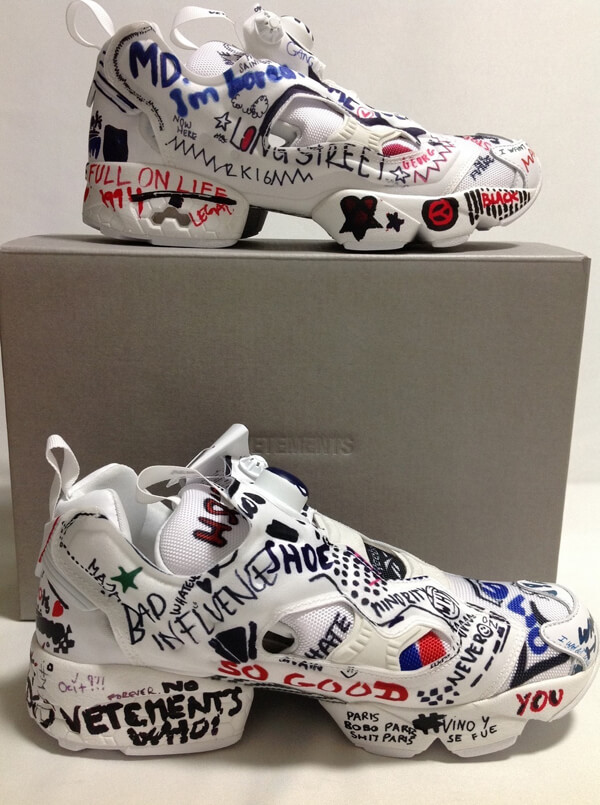 ヴェトモン x REEBOK INSTAPUMP FURY GRAFFITI ヴェトモン スニーカー 8042305