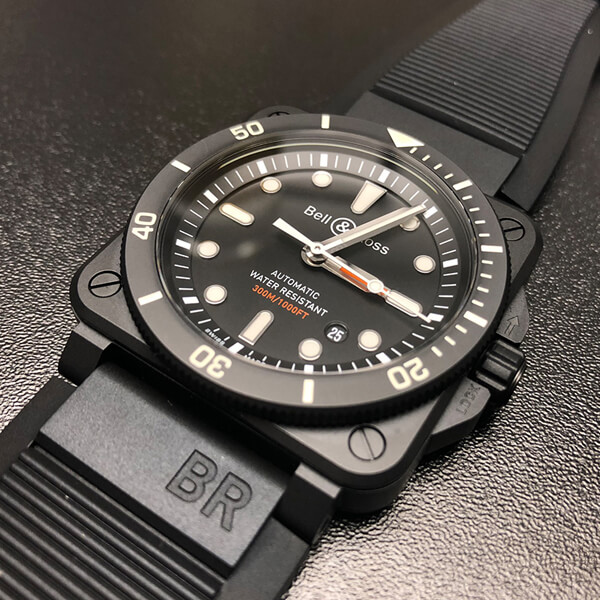 BASEL2019 ベル＆ロス スーパーコピー ダイバー ブラック マット BR0392-D-BL-CE/SRB