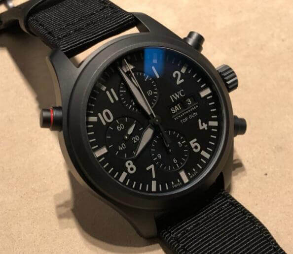 IWC パイロット ウォッチ ダブルクロノグラフ トップガン “セラタニウム”IW371815