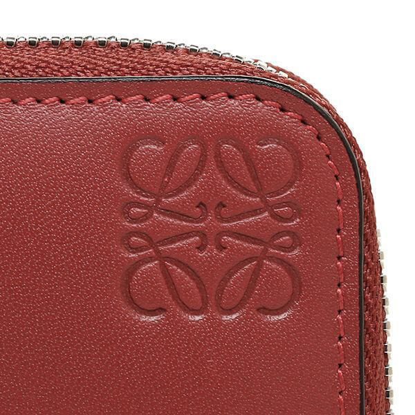 ロエベ 財布 AROUND WALLET BRICK 赤 109N54.F131