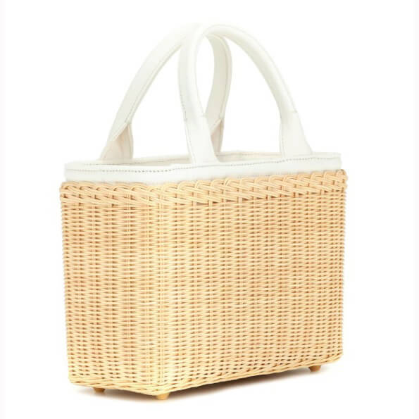 プラダ カゴバッグ コピー Wicker and Canvas bag ニューヨーク女性にも大人気 9080204