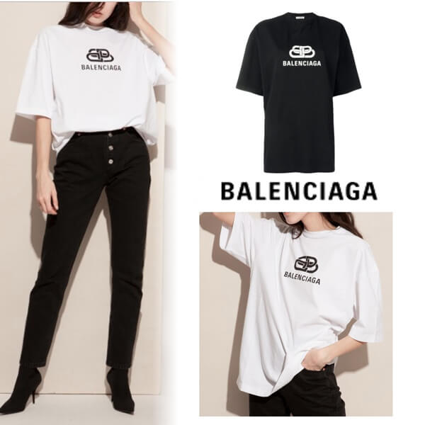 バレンシアガ Tシャツコピー 2019新作限定  New BB Mode オーバーサイズ 9080707