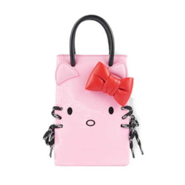 2020限定 バレンシアガ コピー  Phone Holder Hello Kitty 電話ホルダー ピンク 6190431CBP31001