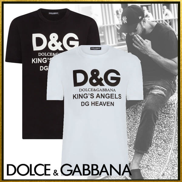 Dolce&Gabbana Tシャツ コットン D&Gプリント 2色 G8IV0TFU7EQW0800