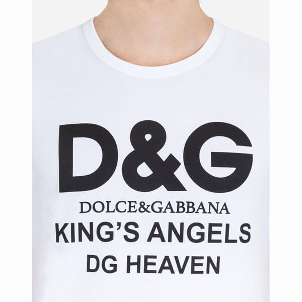 Dolce&Gabbana Tシャツ コットン D&Gプリント 2色 G8IV0TFU7EQW0800