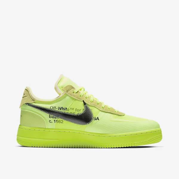 ナイキ スニーカー コピー the ten OFF-WHITE ナイキ AIR FORCE 1 LOW VOLT YELLOW AO4606-700