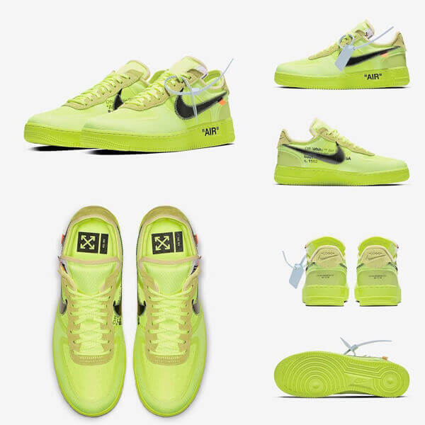 ナイキ スニーカー コピー the ten OFF-WHITE ナイキ AIR FORCE 1 LOW VOLT YELLOW AO4606-700