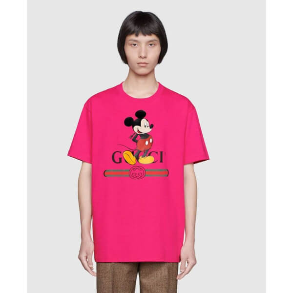 ディズニー グッチ スーパーコピー オーバーサイズ Tシャツ 3色 565806 XJB66 9756