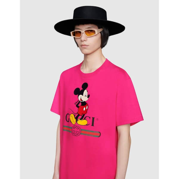 ディズニー グッチ スーパーコピー オーバーサイズ Tシャツ 3色 565806 XJB66 9756