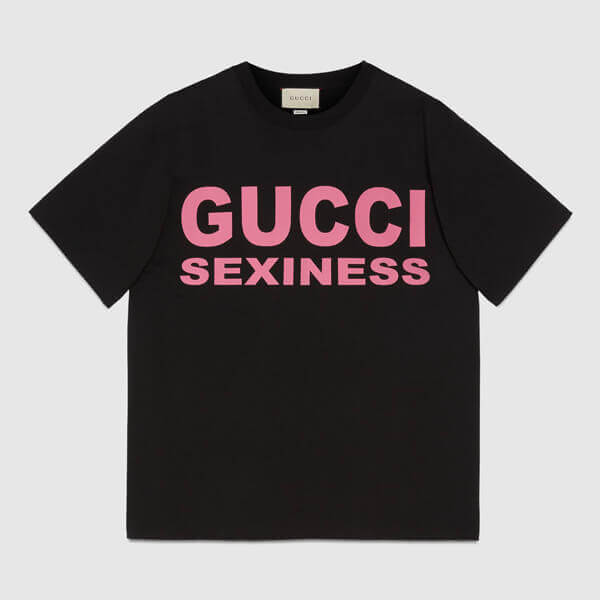 グッチスーパーコピー◆SEXNESSプリント オーバーサイズ Tシャツ 4色 616036XJCK