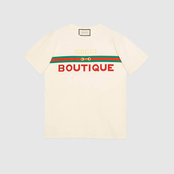 【グッチ】スーパーコピー BOUTIQUE プリント ウィメンズ Tシャツ 3色 20091705