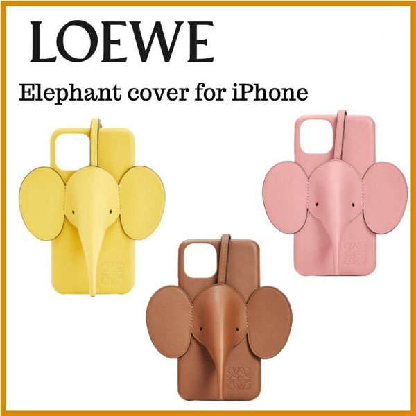 【ロエベ iPhoneケース コピー】エレファント Elephant 水色 偽物