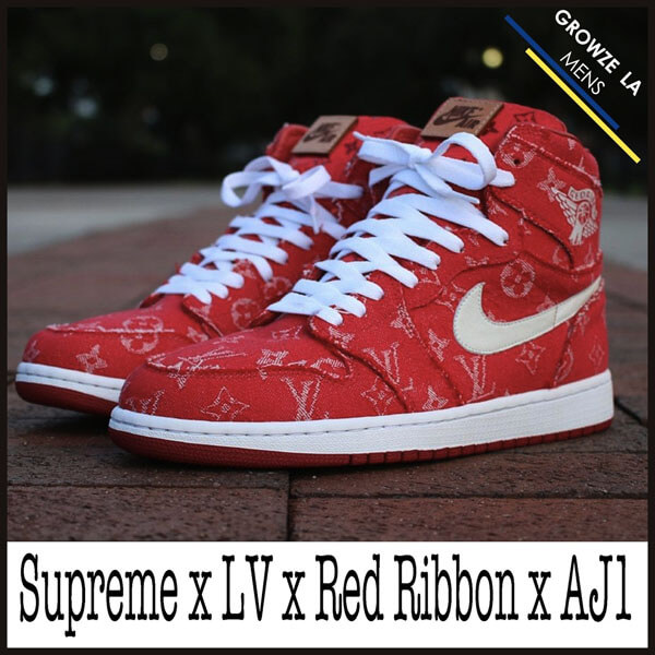 ナイキ シュプリーム スニーカー コピーRed Ribbon Recon x シュプリーム x LV x Air Jordan 1201017a04