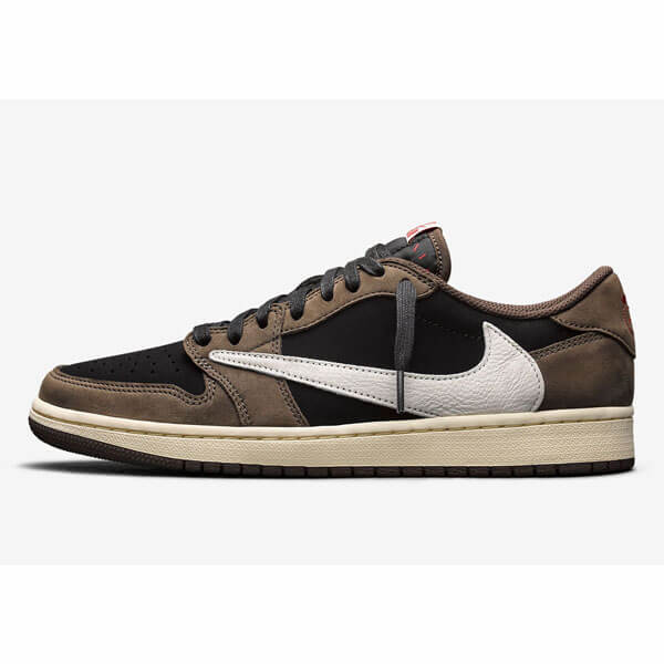 ナイキ ジョーダン トラビス 偽物★Travis Scott x  エアージョーダン 1 Retro Low OG SP AW19 Mocha CQ4277-001