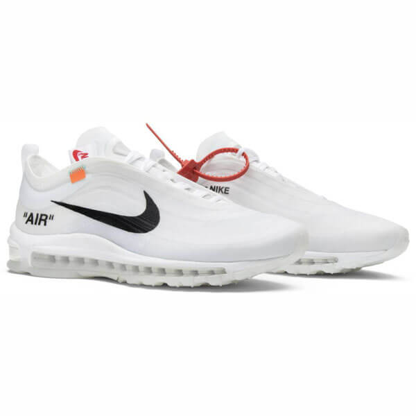 ナイキ オフ ホワイト スニーカー コピー ナイキ ランニングシューズ OFF-WHITE x  Air Max 97 OG The Ten WHITE 2017 AW FW 17AJ4585-001