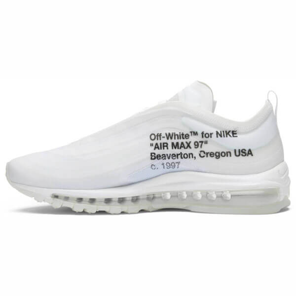 ナイキ オフ ホワイト スニーカー コピー ナイキ ランニングシューズ OFF-WHITE x  Air Max 97 OG The Ten WHITE 2017 AW FW 17AJ4585-001