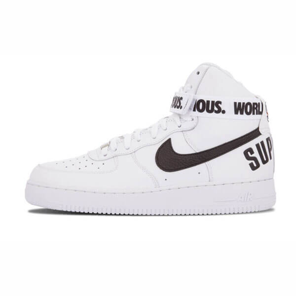 シュプリーム x ナイキ スニーカー コピー 激レア シュプリーム Air Force 1 High "World Famous White"698696 100