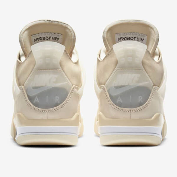 ナイキ オフ ホワイト スニーカー コピー ウィメンズ エアジョーダン ４ レトロ セイル コラボ  x Off-White Wmns Air Jordan 4 Retro Sail  CV9388-100