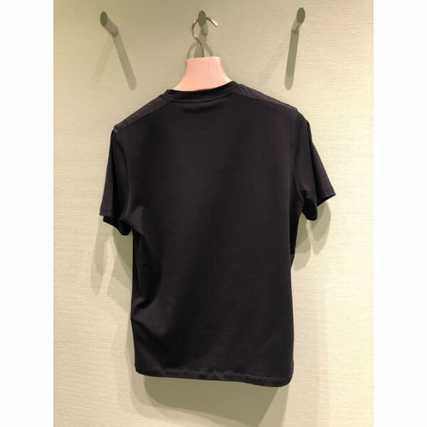 SALE■プラダ■ナイロンポケットブラックバッジTシャツ SJN251_COTONE_STRETCH_NERO     Short sleeve T-shirt