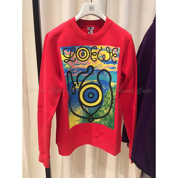 【19SS】ロエベ Tシャツ 偽物 ロエベ_men / Sweatshirt / ロエベアイ スエットTシャツS6109591CR567