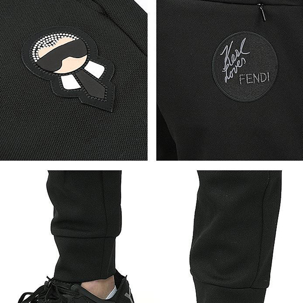 【関税負担】 フェンディ偽物KARLITO PATCH SWEATPANTS100912