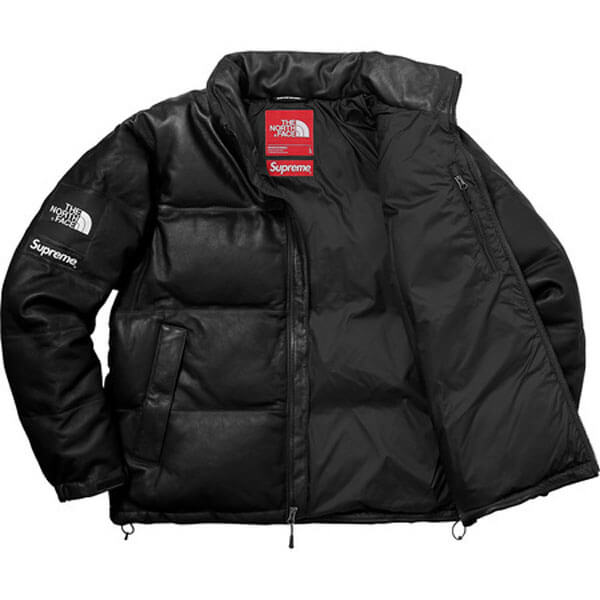 ノースフェイス シュプリーム 偽物 シュプリーム ノースフェイス Leather Nuptse Jacket201116CC0199