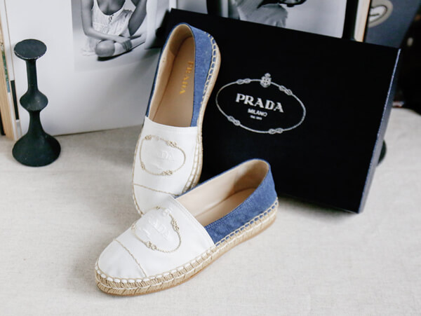 プラダプラダ コピーLOGO STITCHES ESPADRILLE 1S619I-3KBO-F0K1H