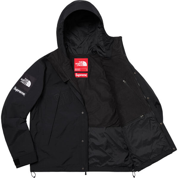 シュプリーム ノースフェイス 偽物 シュプリーム ノースフェイス ダウン Arc Logo Mountain Parka Black20D11C0