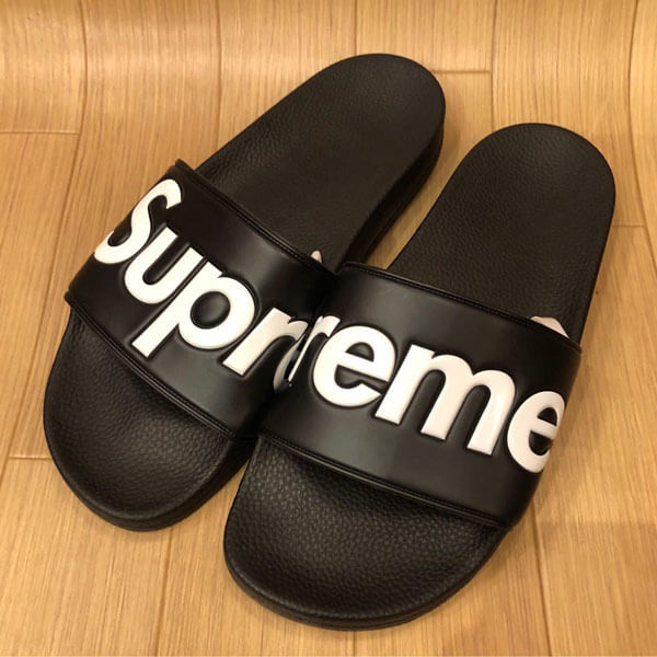 夏日風✦シュプリーム サンダル 偽物 Slides Sandals Black 夏のスリッパに最高です！21E21C1