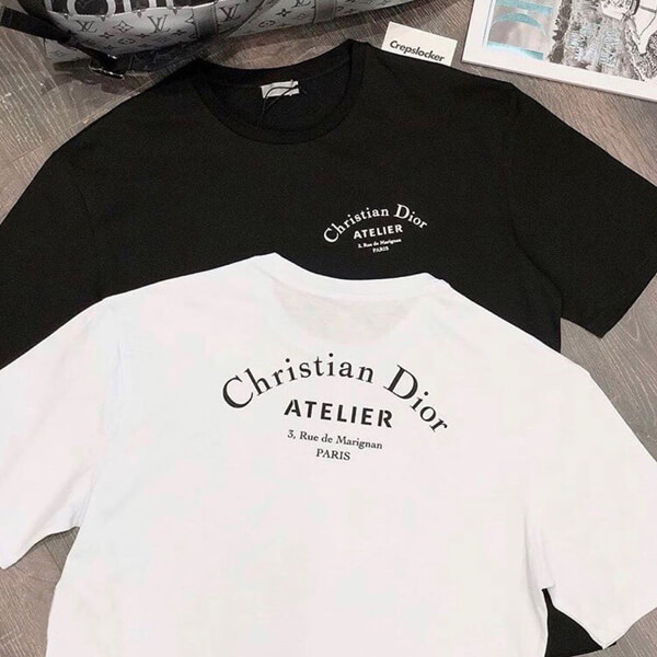 ルブタン ディオール Atelierディオール Tシャツ 偽物 ロゴ*Tシャツ＊Black 863J621I0533_C980