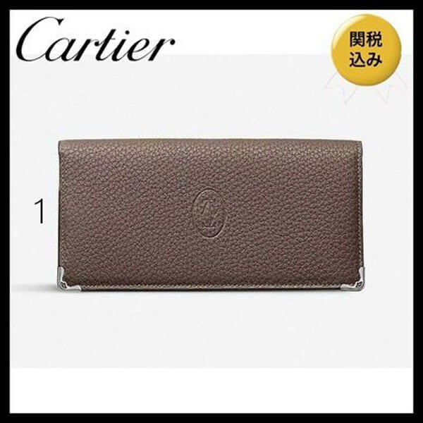 国内発送★カルティエ★Must de カルティエ calf leather偽物 長財布Lkd5