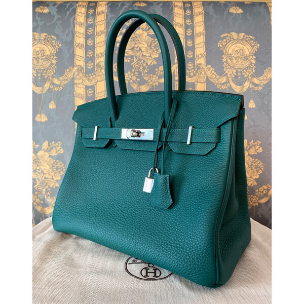 エルメス 超入手困難 Birkin バーキン30コピー Togo 上品 マラカイトPK04