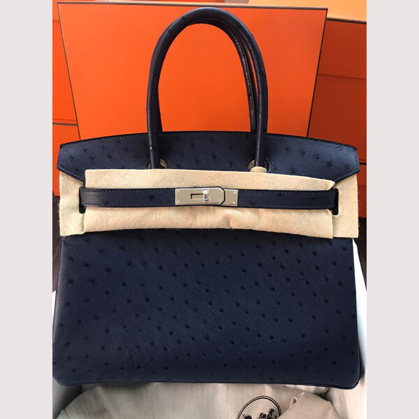 エルメス★(入手不可能.顧客のみの特権)Birkinオーストリッチ30cm コピーハンドバッグPK09