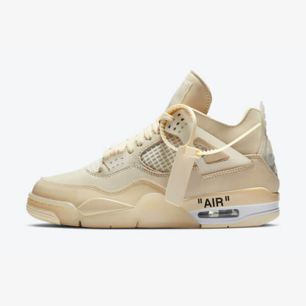 オフホワイト×ナイキ偽物OFF-WHITE×ナイキ AIR JORDAN4 SP WMNS SAIL CV9388-100