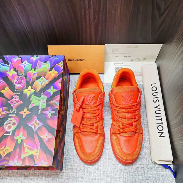 ルイヴィトンスーパーコピー  スニーカー Trainers Orange Virgil AblohM690A73