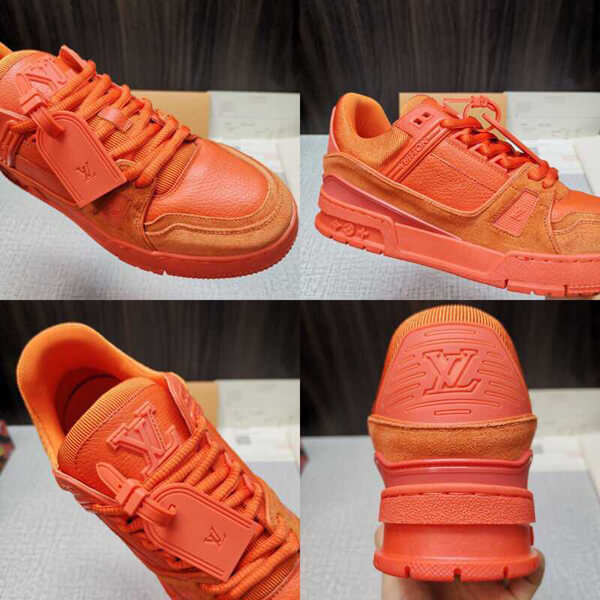 ルイヴィトンスーパーコピー  スニーカー Trainers Orange Virgil AblohM690A73