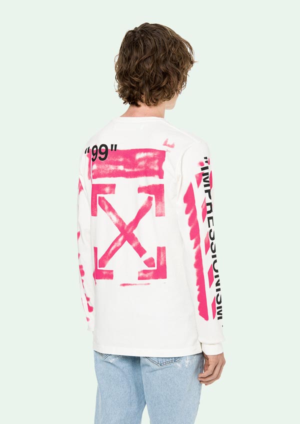 ホワイト オフ ホワイトコピー パーカー 偽物 Off-White 19SS DIAG STENCIL トレーナー_WHITEOMBA025R