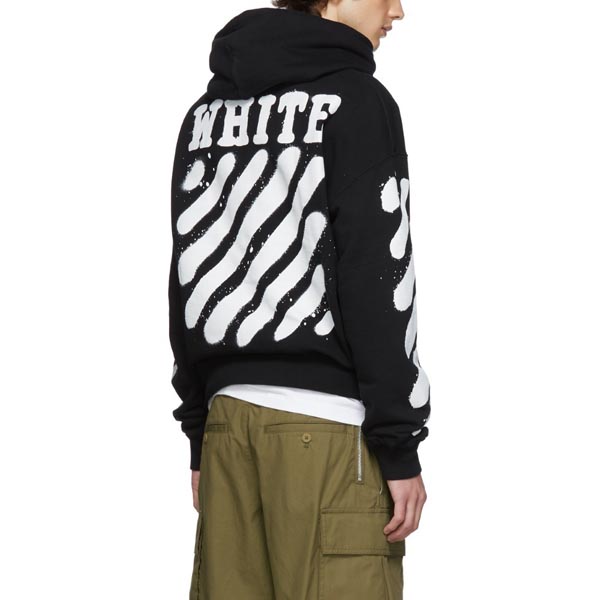 オフ ホワイトコピー パーカー 偽物 OFF WHITE★19AW★Incomplete Spray paintフーディ9MBA025R4