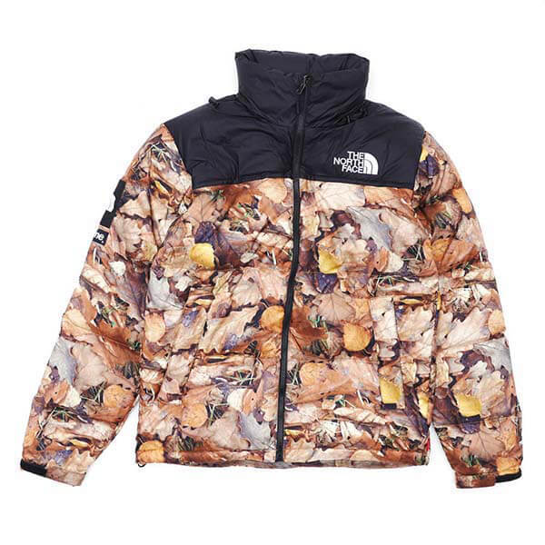 シュプリーム × ノースフェイス FW16 Nuptse Jacket リーフ