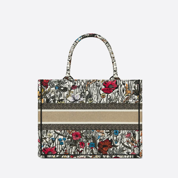 ディオール コピー BOOK TOTE スモールバッグ Mille Fleurs エンブロイダリー21030227