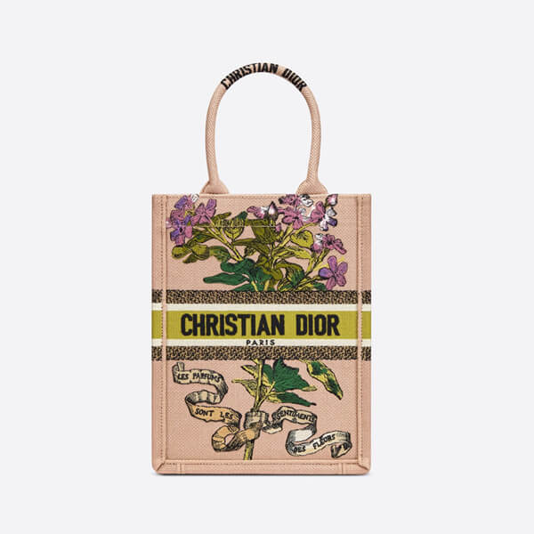 ディオール 偽物 BOOK TOTE バーティカルバッグ Fleurs Bibliques エンブロイダリー21030243