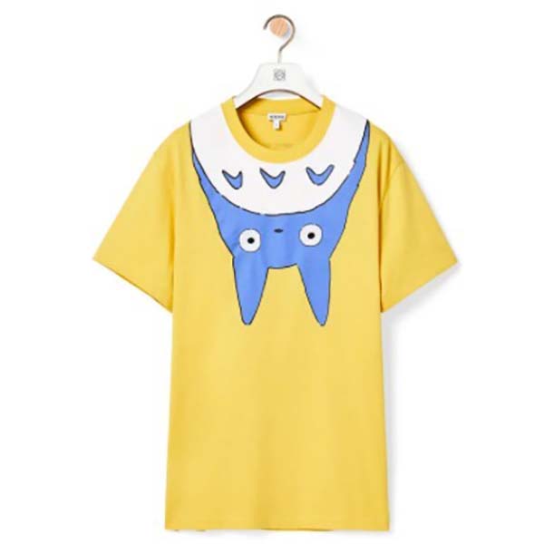 ロエベ トトロ tシャツ コピー ロエベ×となりのコラボ コットン  21030514 白