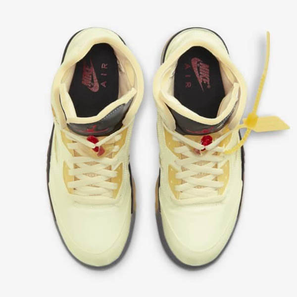 ナイキ × Off-White / Air Jordan5 Sail 偽物エアジョーダン5 セイル 21031506