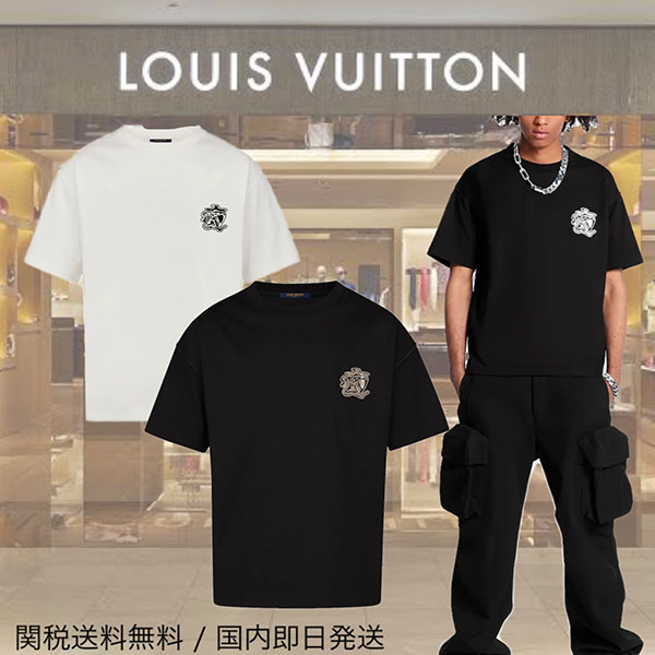 ルイヴィトン LV コピー スモークプリンテッドTシャツ  1A5TZO