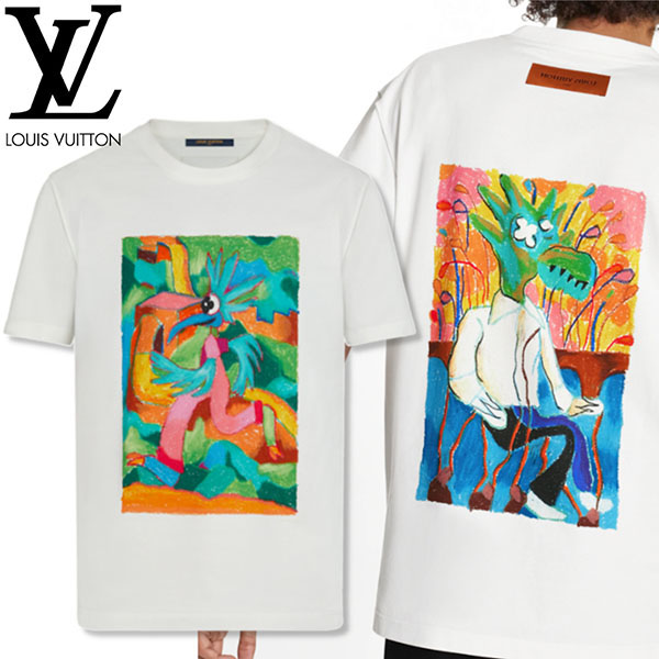 ルイヴィトン☆コピー LV メン コットンTシャツ 1A8P0W