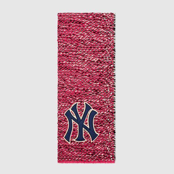 新作グッチ☆ 偽物 グッチ Scarf with NY Yankees patch マフラー 543299 3GB61 5660